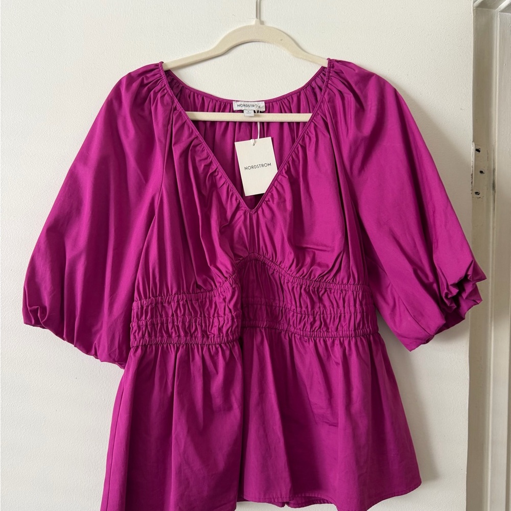 Nordstrom Fuchsia Blouse